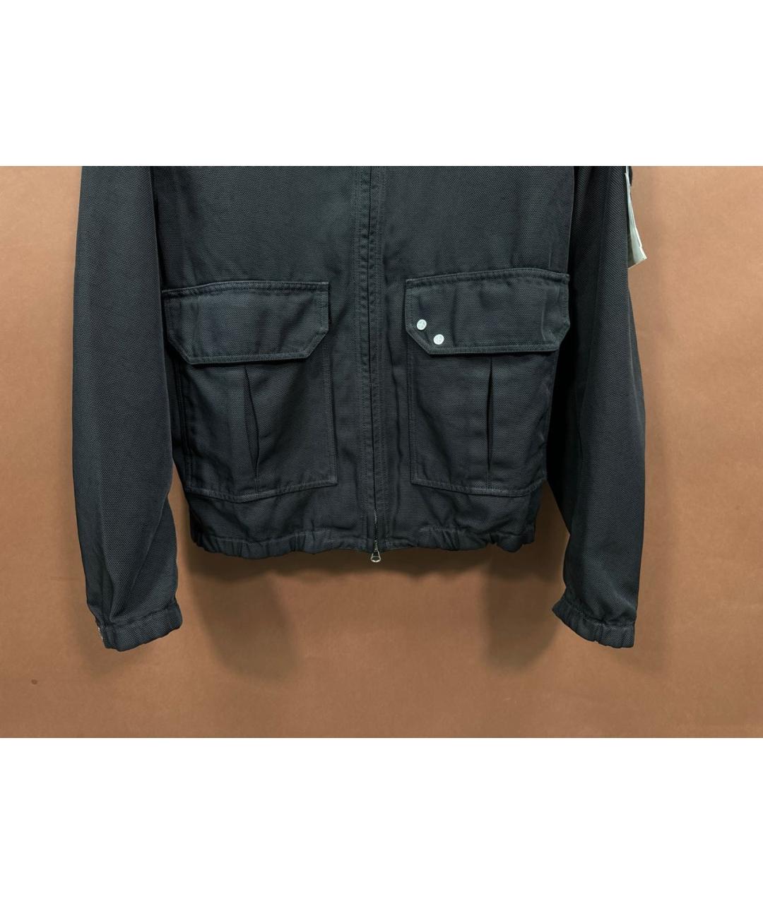 STONE ISLAND Темно-синяя полиамидовая куртка, фото 4