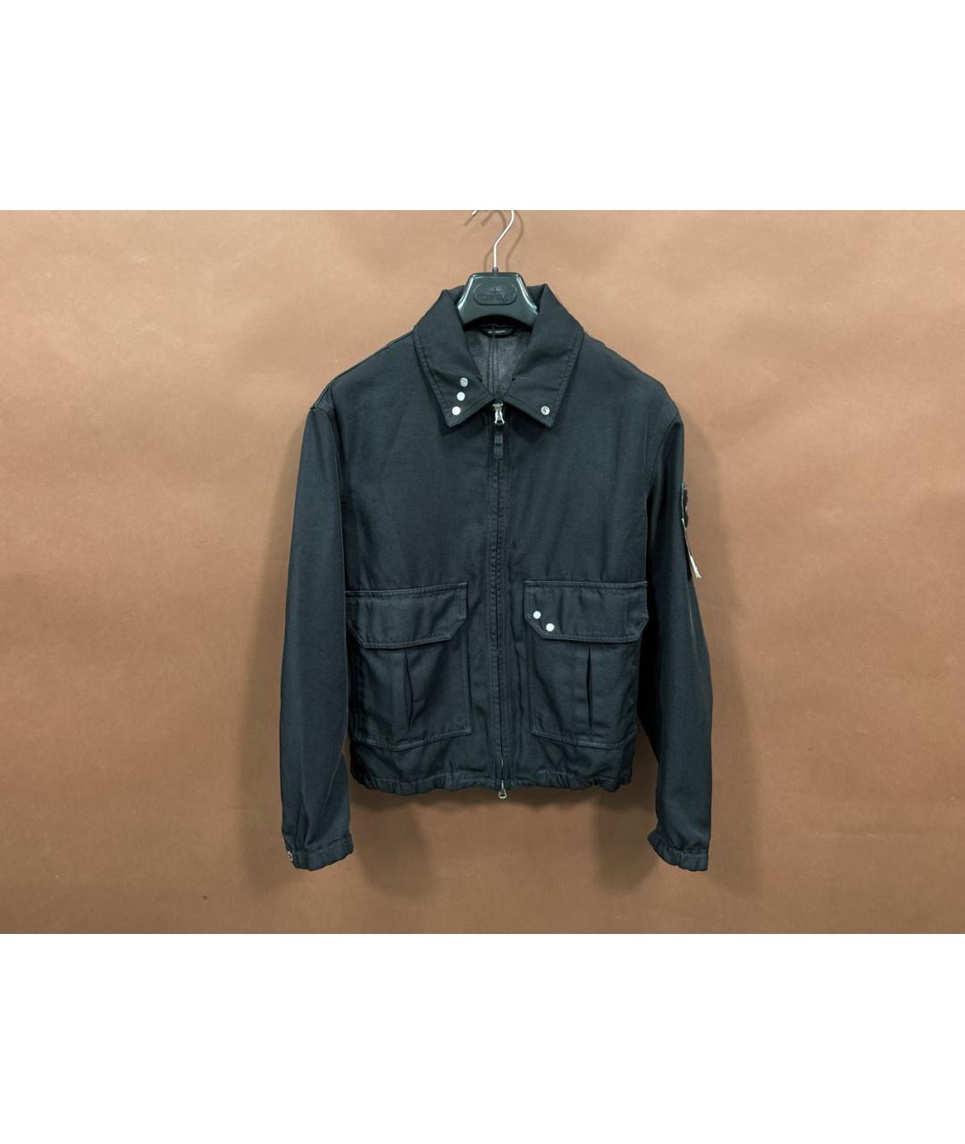 STONE ISLAND Темно-синяя полиамидовая куртка, фото 9