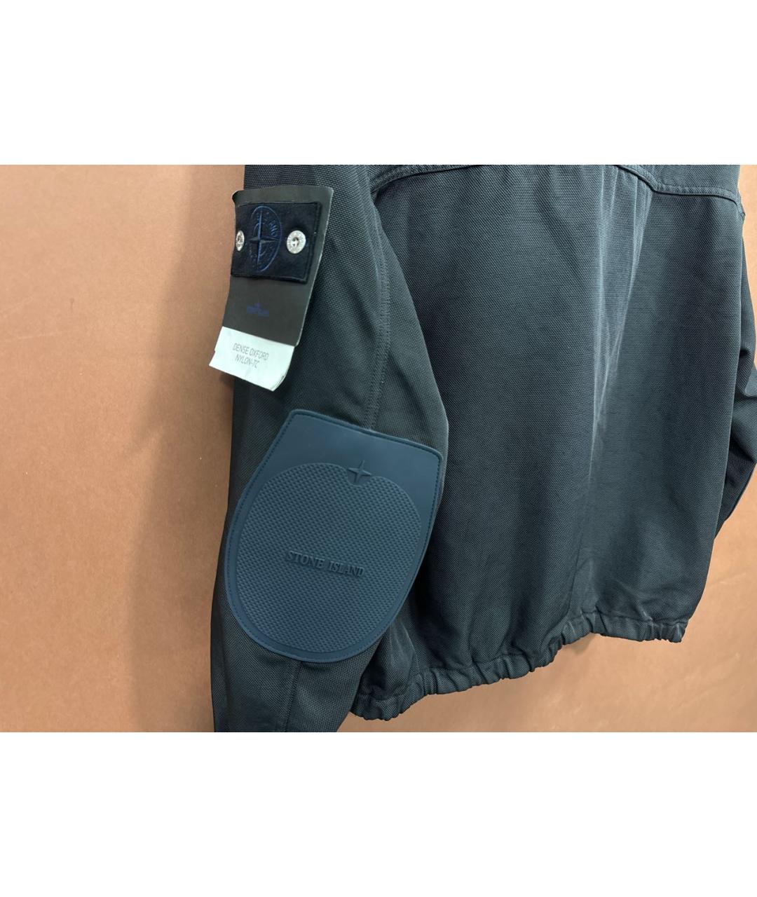 STONE ISLAND Темно-синяя полиамидовая куртка, фото 7