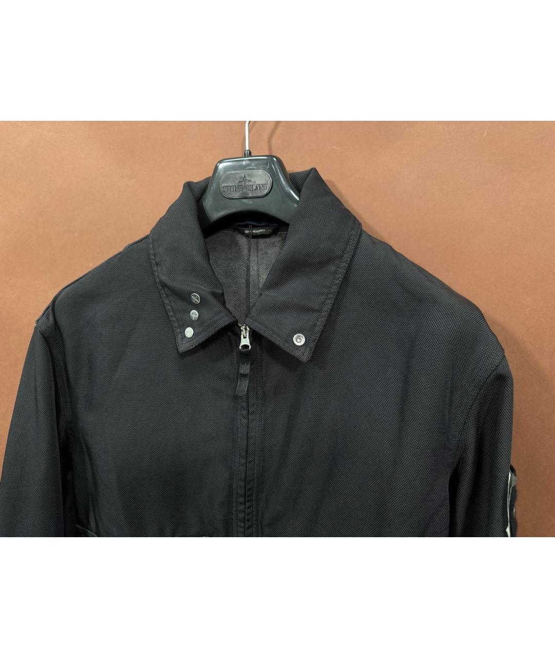 STONE ISLAND Темно-синяя полиамидовая куртка, фото 3