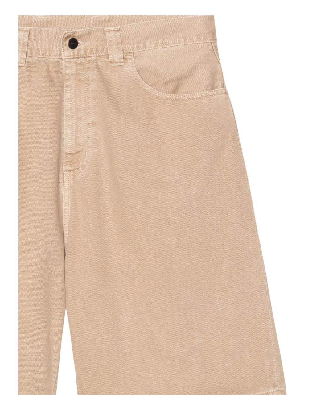 CARHARTT WIP Бежевые хлопковые шорты, фото 2
