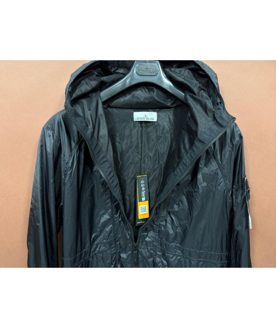 STONE ISLAND Темно-синяя полиамидовая куртка, фото 5