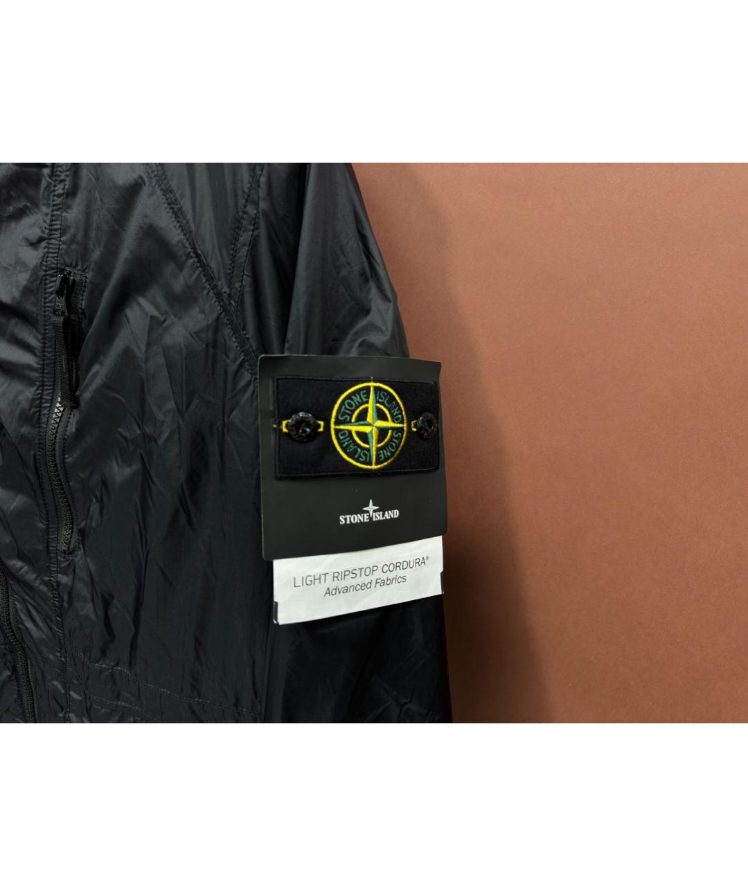 STONE ISLAND Темно-синяя полиамидовая куртка, фото 7