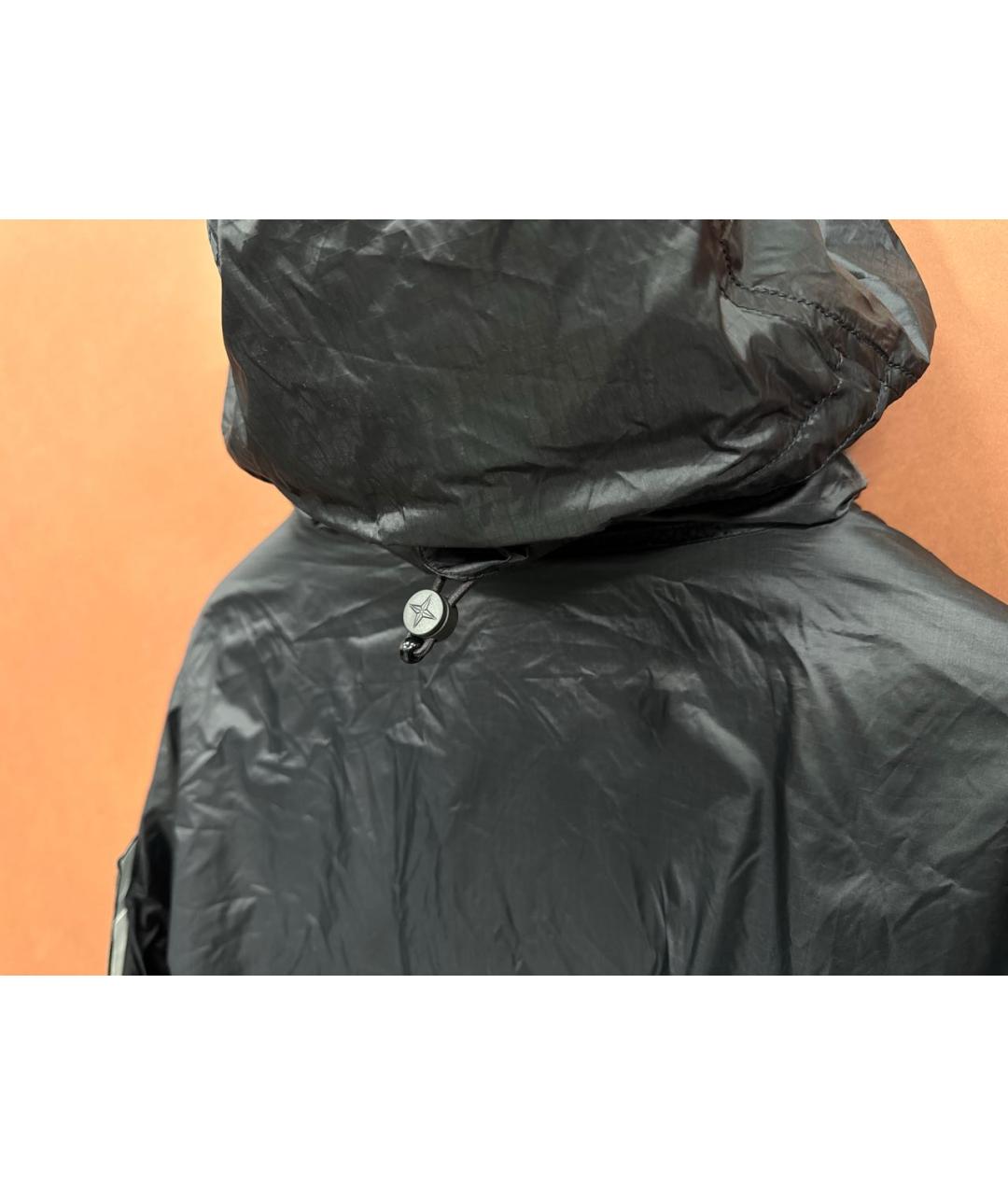 STONE ISLAND Темно-синяя полиамидовая куртка, фото 3