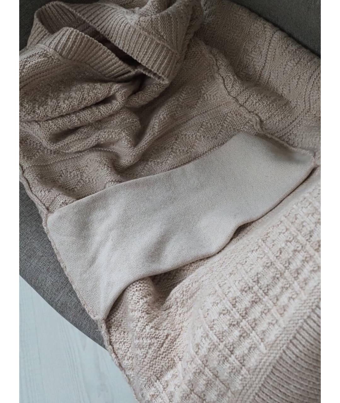 MM6 MAISON MARGIELA Бежевое шерстяное повседневное платье, фото 5