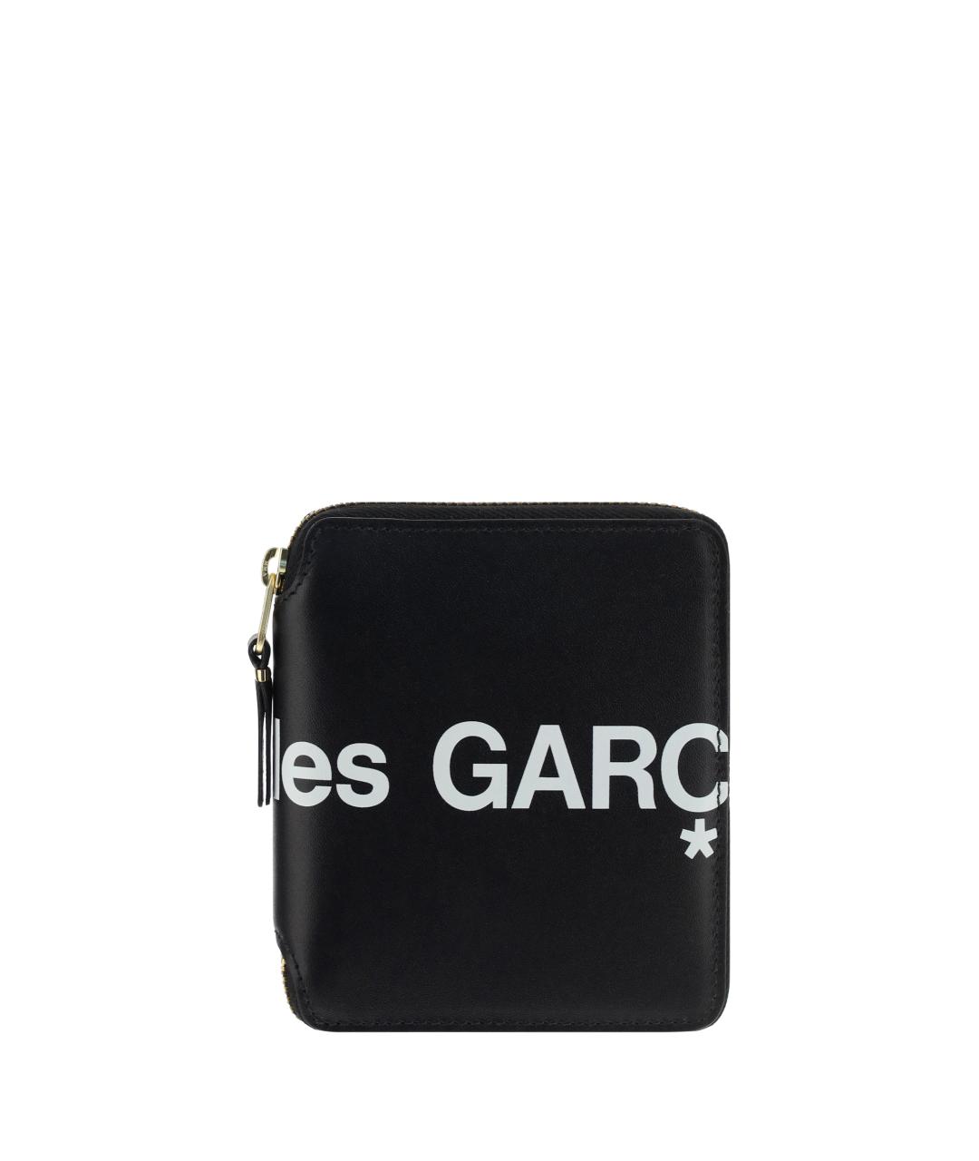 COMME DES GARÇONS Черный кожаный кошелек, фото 1