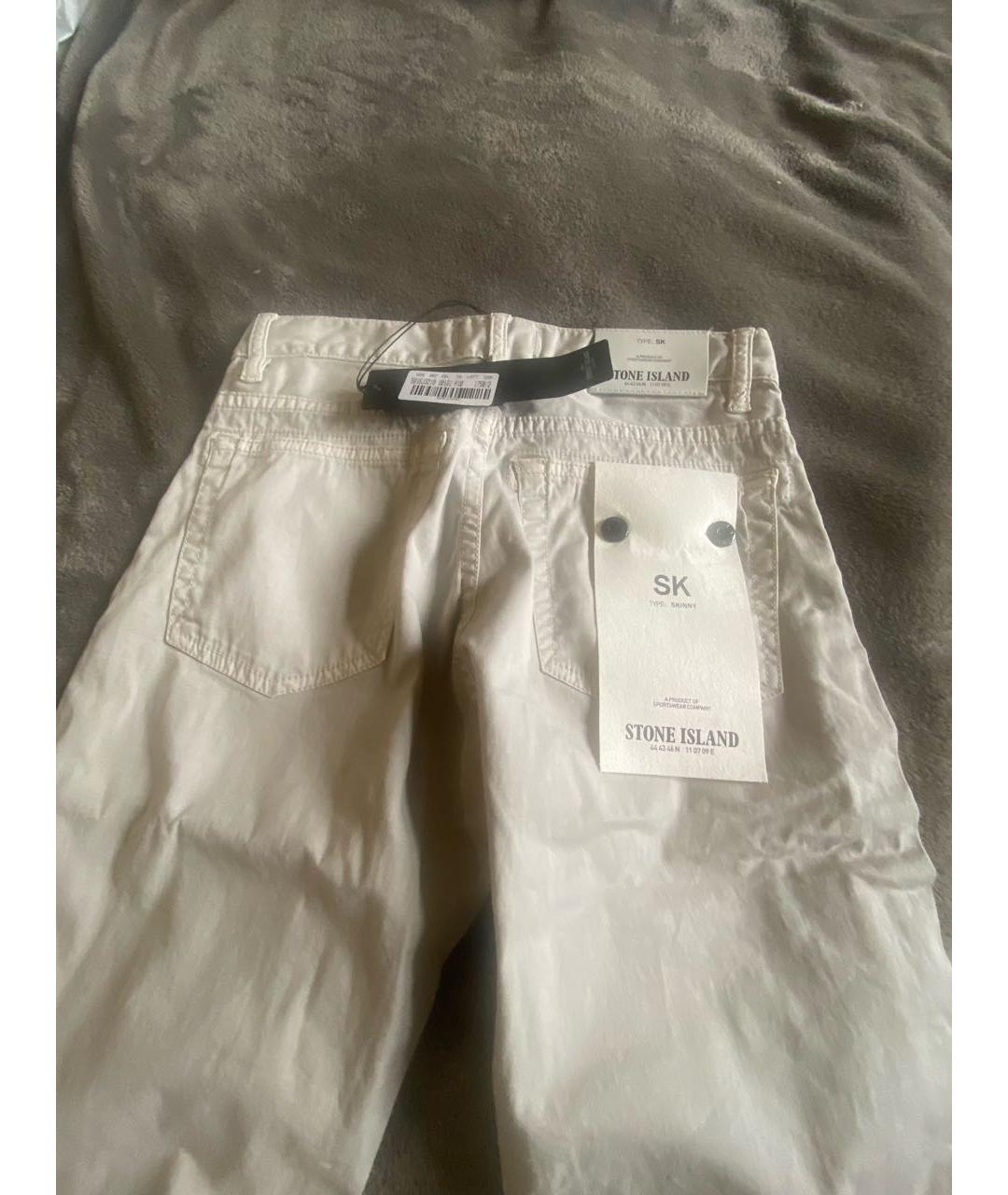 STONE ISLAND Белые деним детские джинсы, фото 2