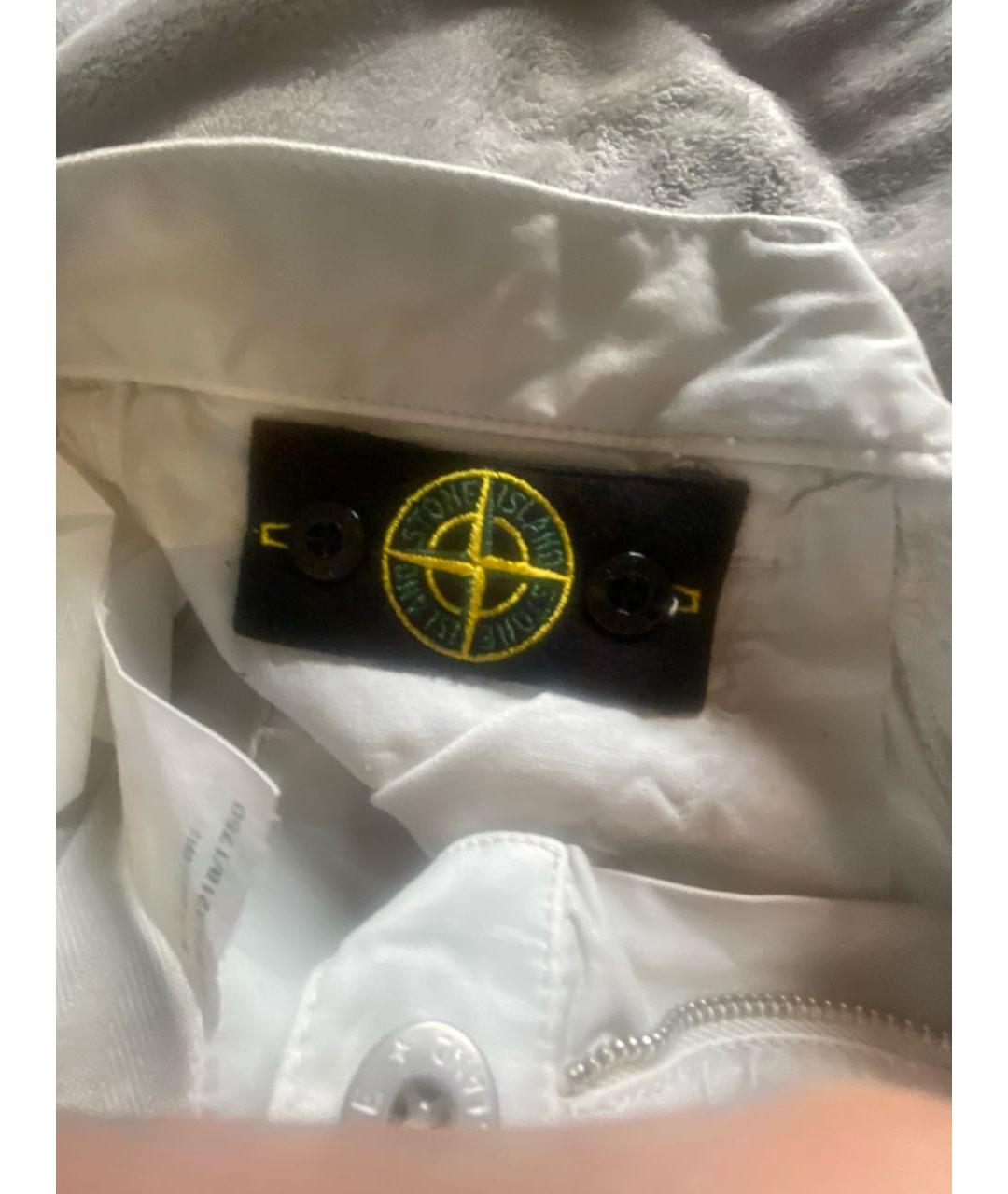 STONE ISLAND Белые деним детские джинсы, фото 4