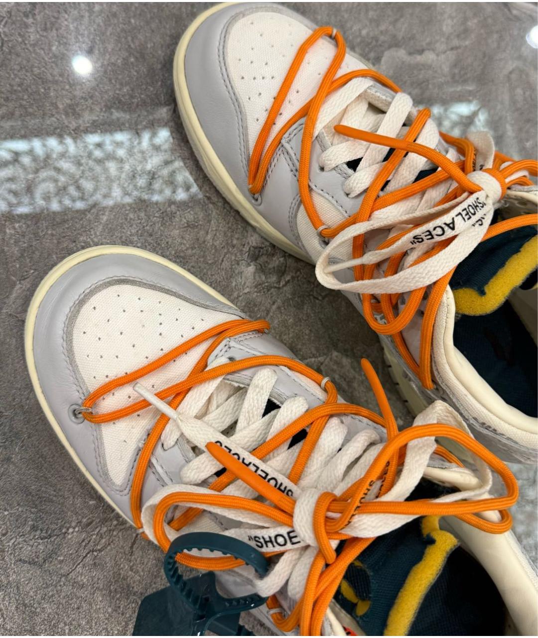 NIKE X OFF-WHITE Мульти кожаные кроссовки, фото 5