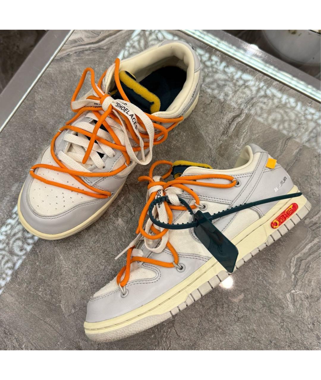 NIKE X OFF-WHITE Мульти кожаные кроссовки, фото 3