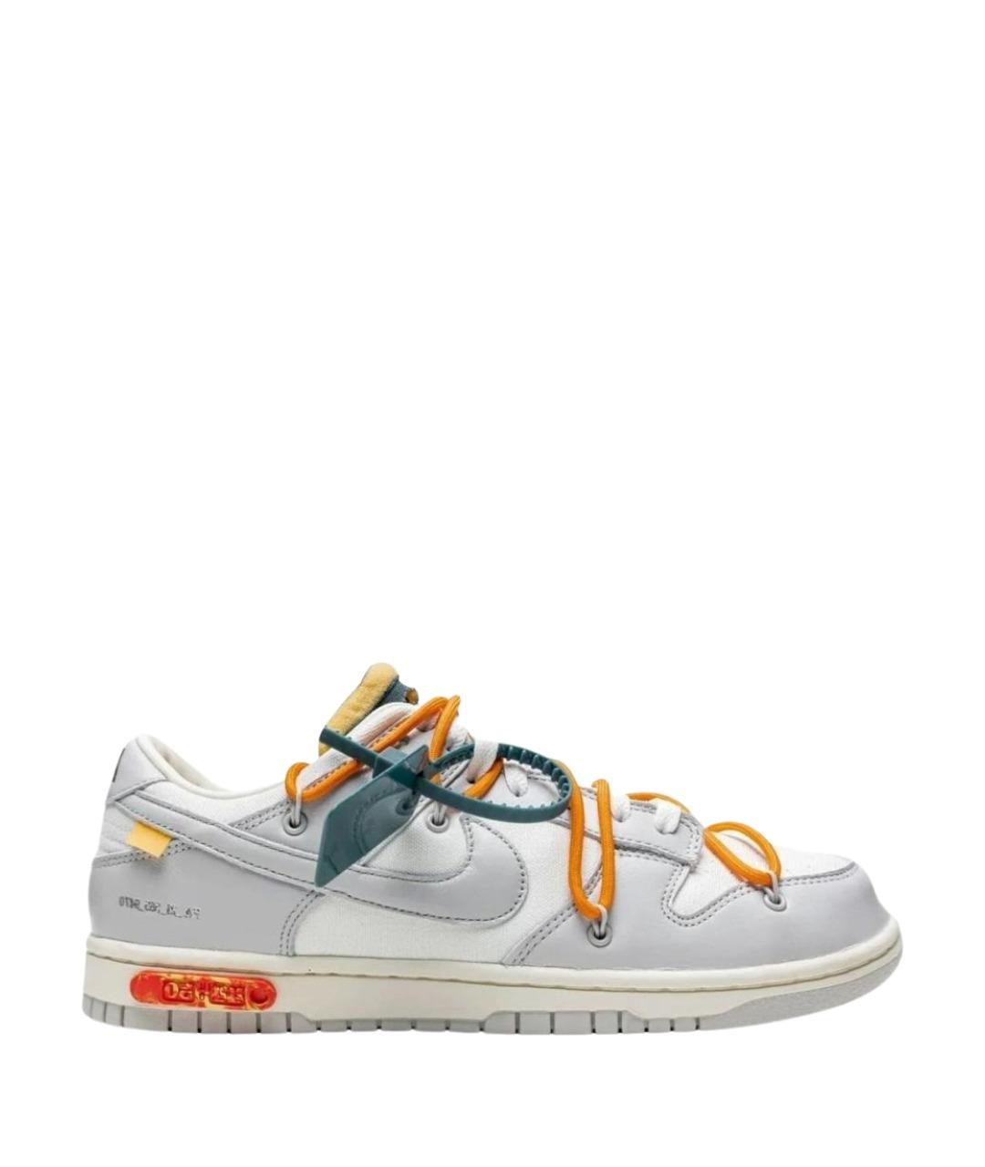 NIKE X OFF-WHITE Мульти кожаные кроссовки, фото 1