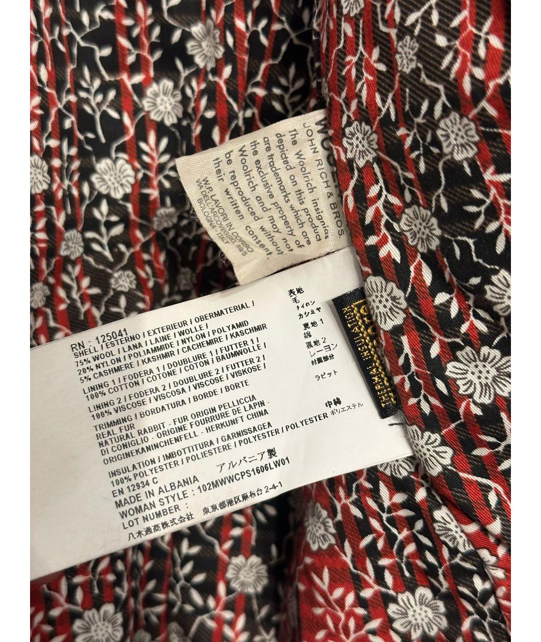 WOOLRICH Красная шерстяная куртка, фото 6