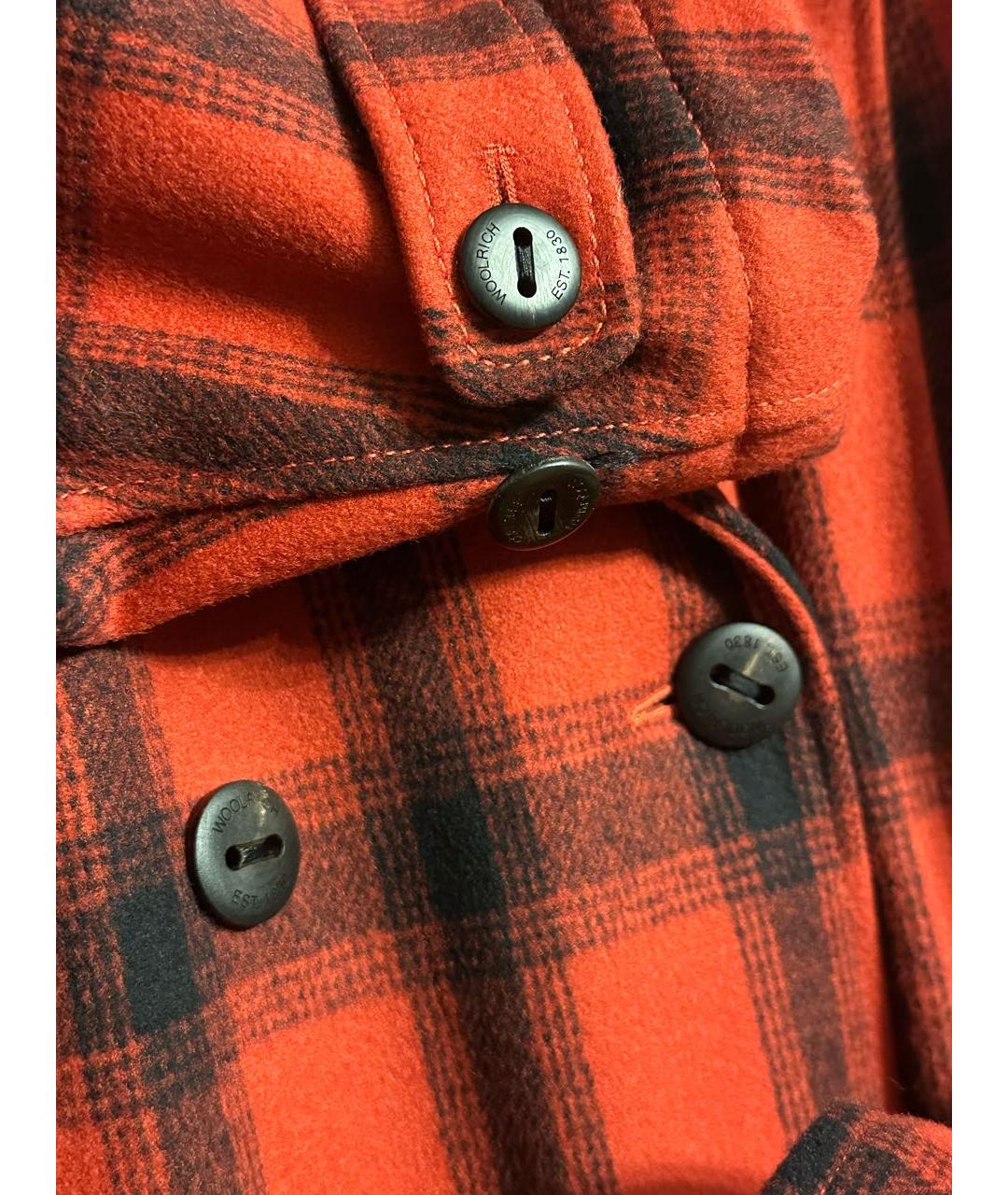 WOOLRICH Красная шерстяная куртка, фото 3