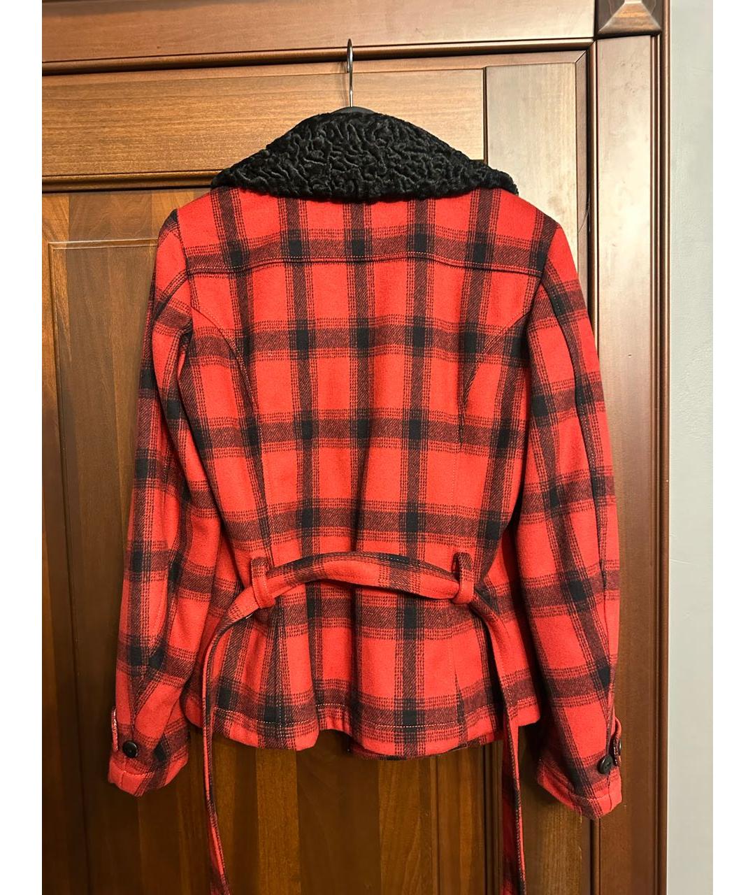 WOOLRICH Красная шерстяная куртка, фото 7