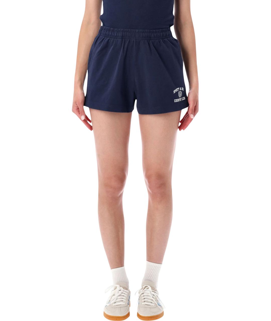 SPORTY AND RICH Синие хлопковые шорты, фото 1