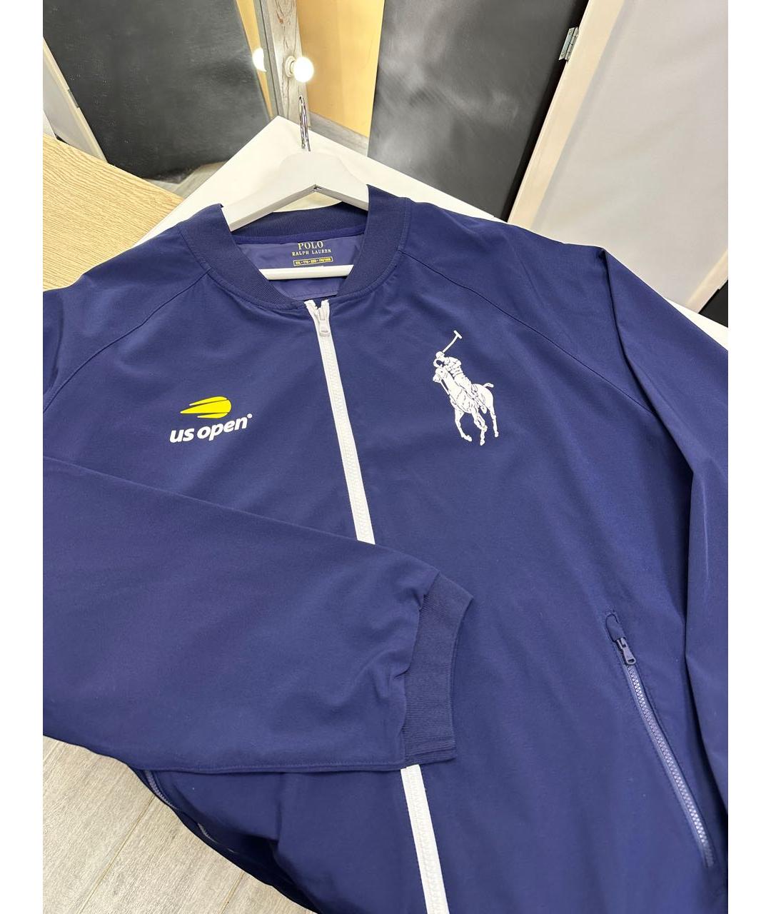 POLO RALPH LAUREN Темно-синяя полиэстеровая куртка, фото 8