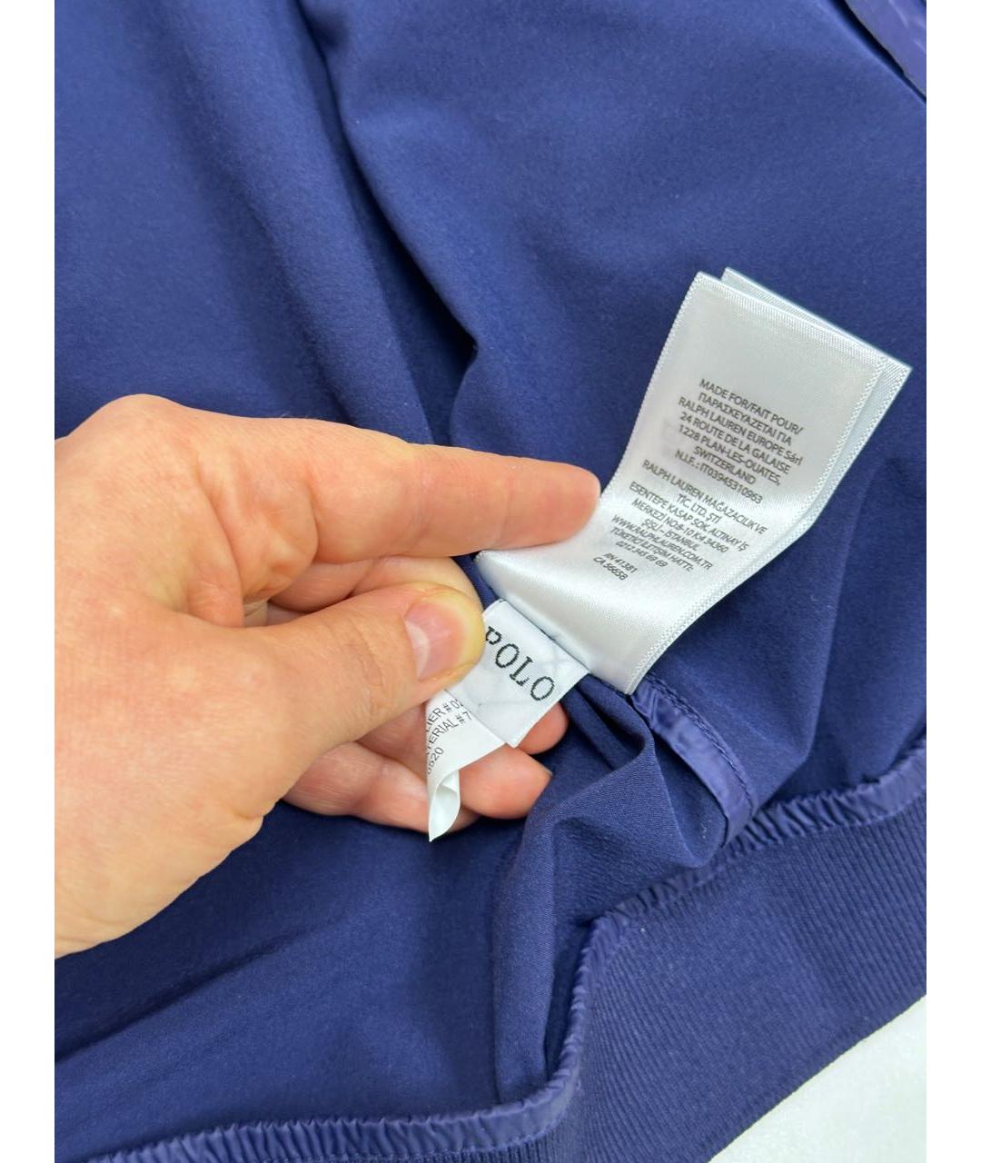 POLO RALPH LAUREN Темно-синяя полиэстеровая куртка, фото 7