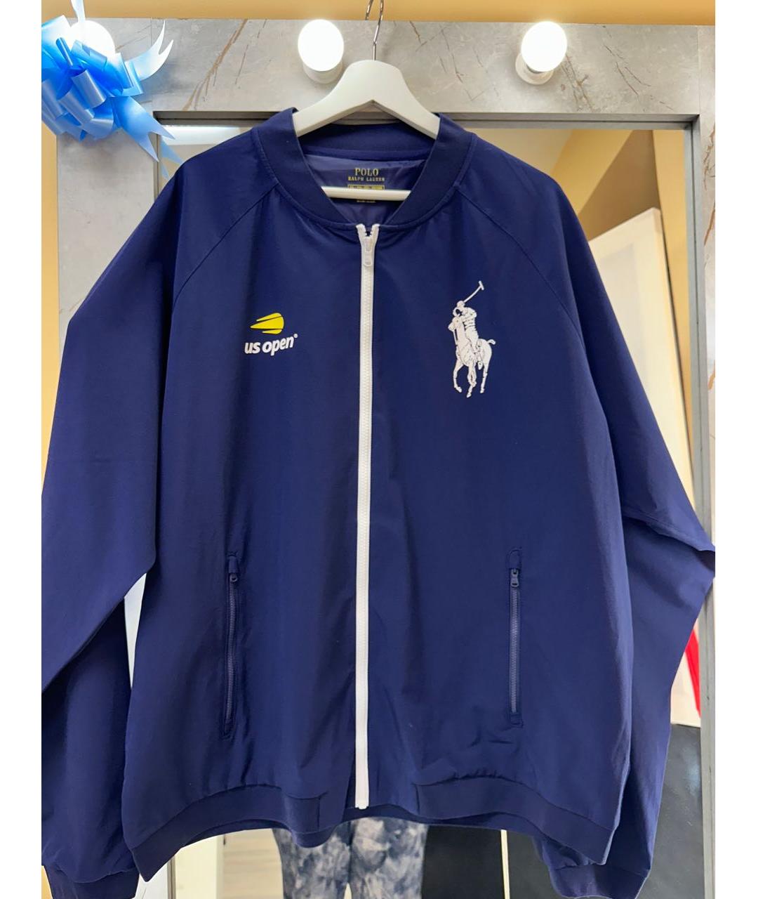 POLO RALPH LAUREN Темно-синяя полиэстеровая куртка, фото 5