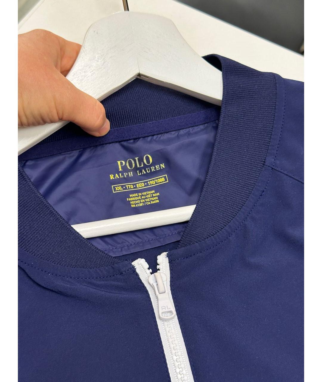 POLO RALPH LAUREN Темно-синяя полиэстеровая куртка, фото 3