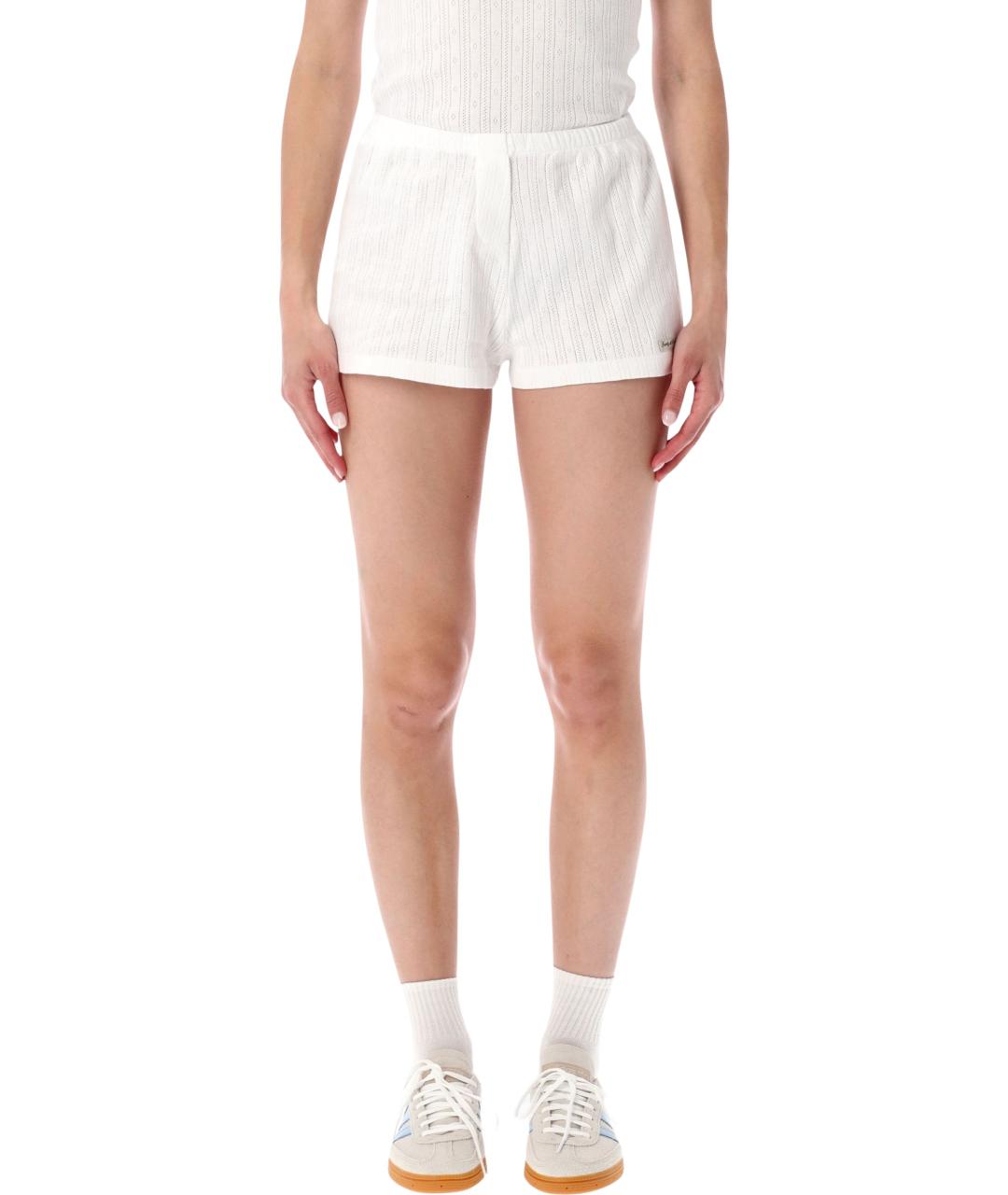 SPORTY AND RICH Белые хлопковые шорты, фото 1