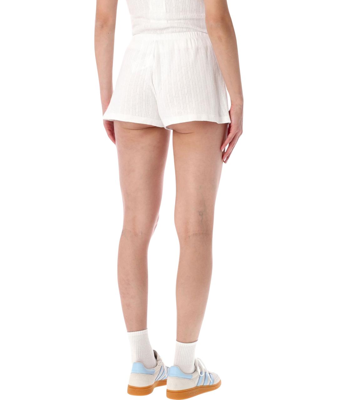 SPORTY AND RICH Белые хлопковые шорты, фото 2