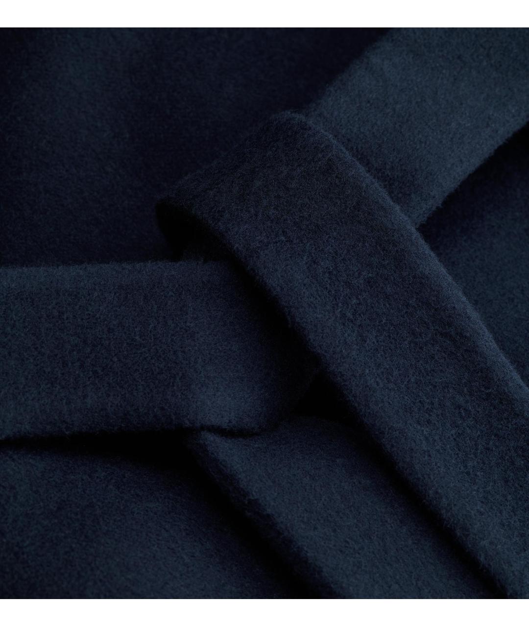 CHRISTIAN DIOR Синее шерстяное пальто, фото 2