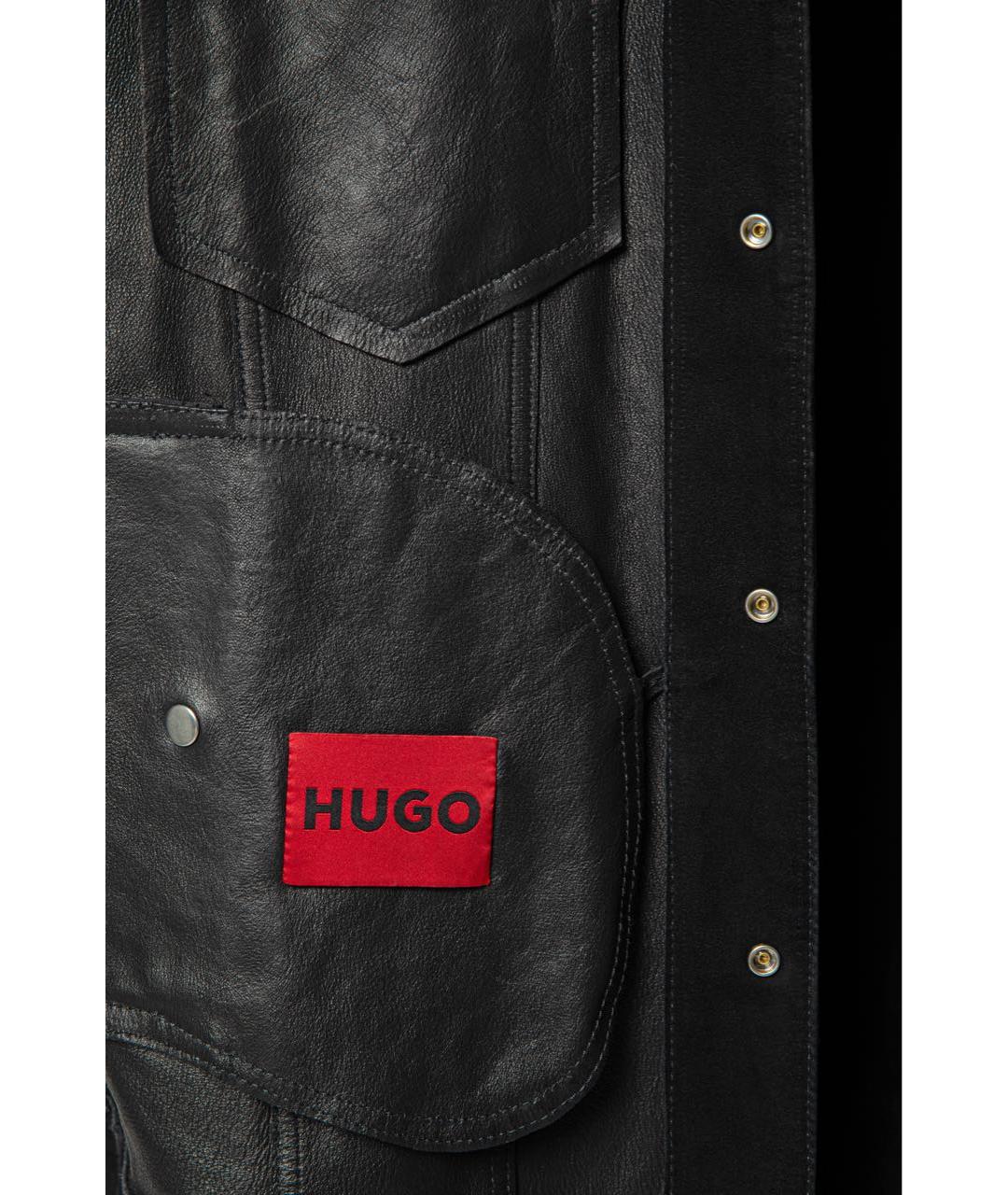HUGO Черная замшевая куртка, фото 5