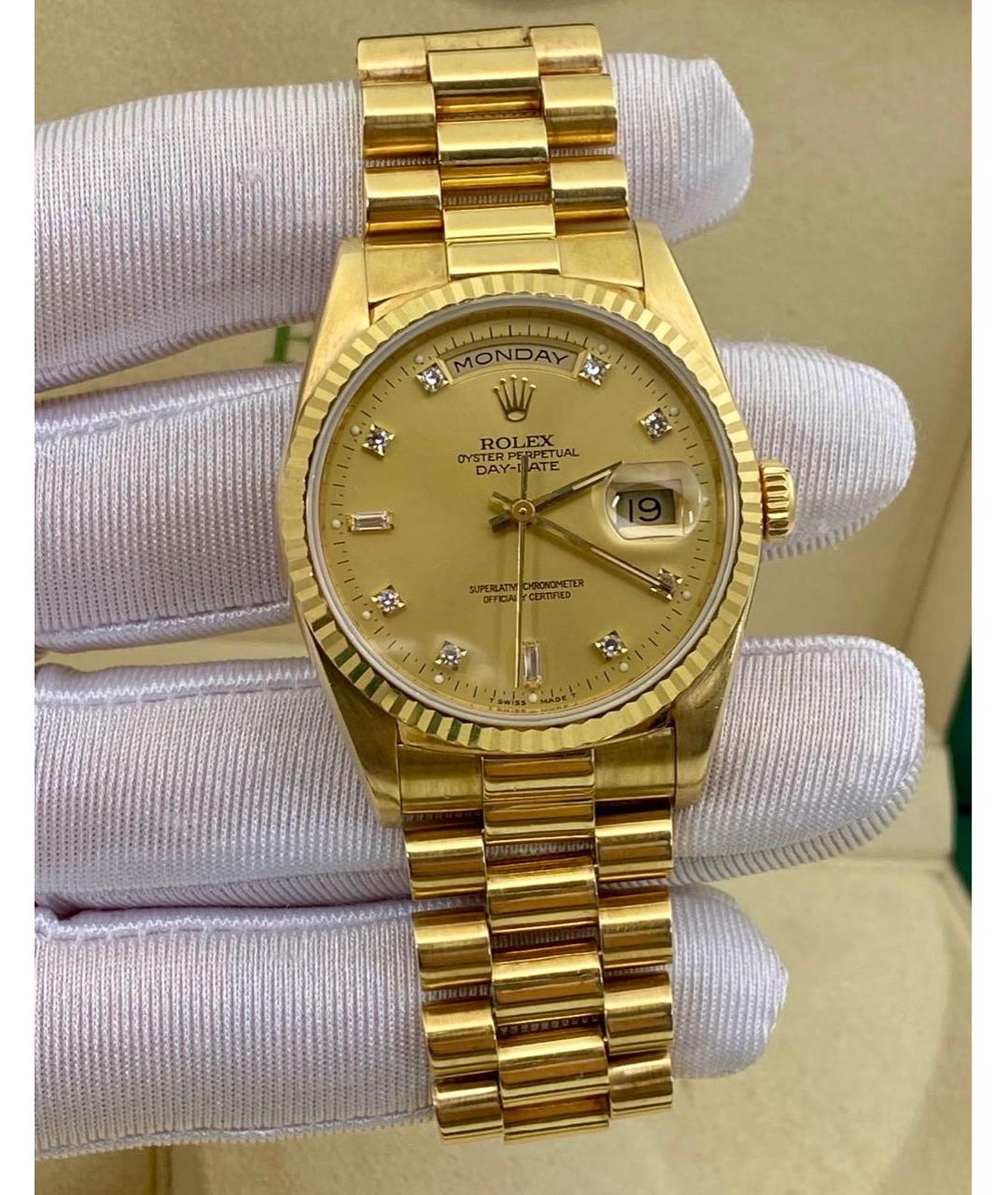 ROLEX Золотые часы из желтого золота, фото 2