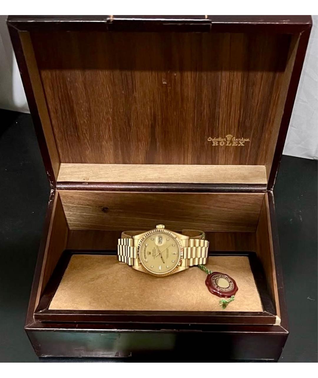 ROLEX Золотые часы из желтого золота, фото 7