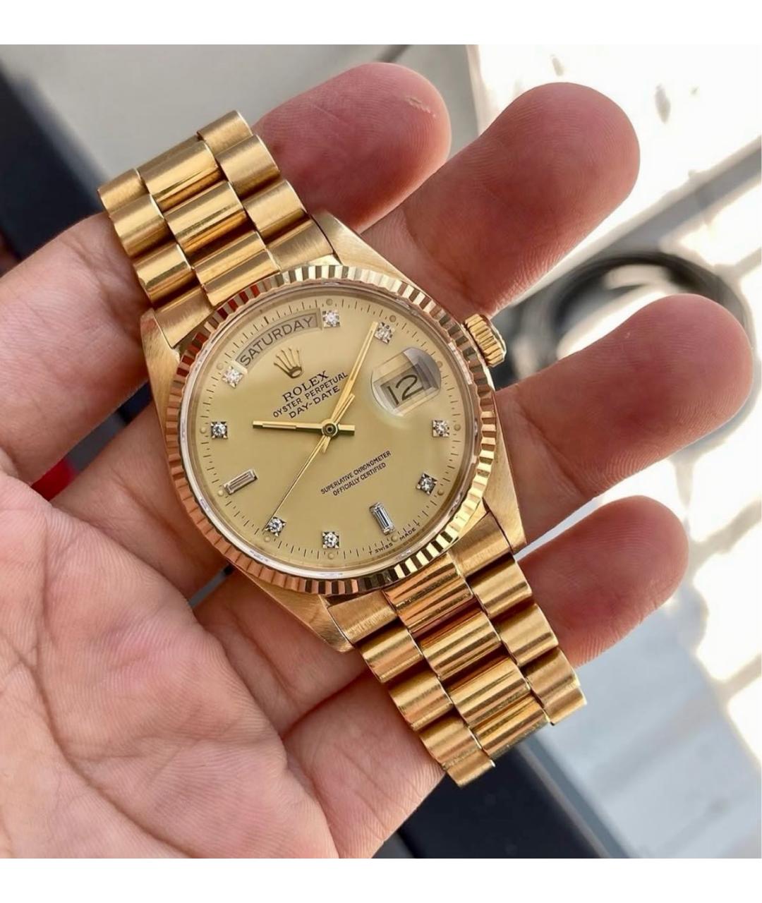 ROLEX Золотые часы из желтого золота, фото 4