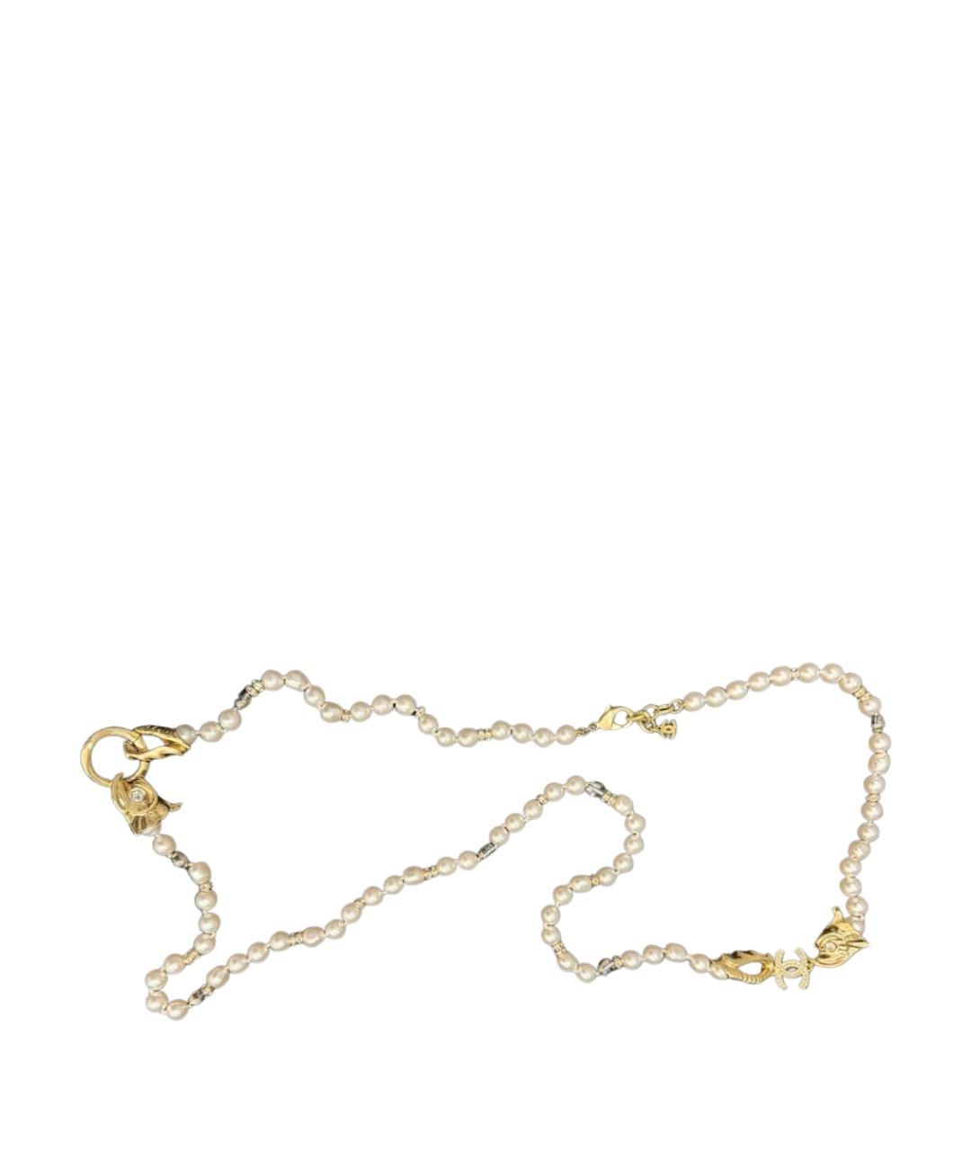CHANEL Белое колье, фото 1