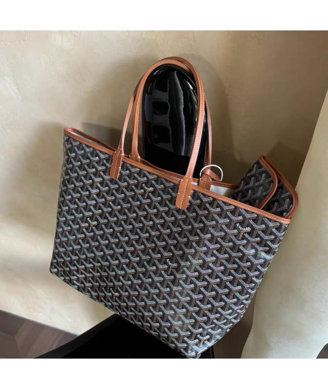 GOYARD Коричневая сумка тоут, фото 3