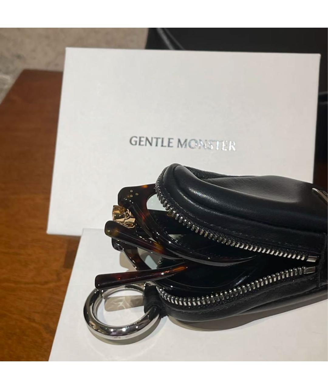 GENTLE MONSTER Коричневые пластиковые солнцезащитные очки, фото 8
