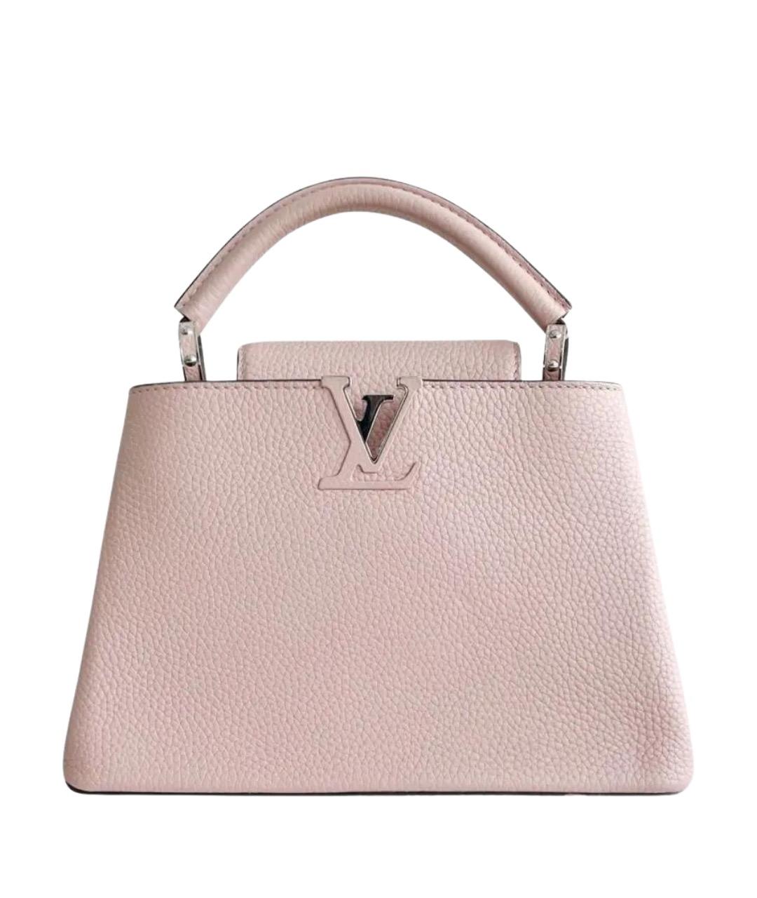 LOUIS VUITTON Розовая кожаная сумка с короткими ручками, фото 1