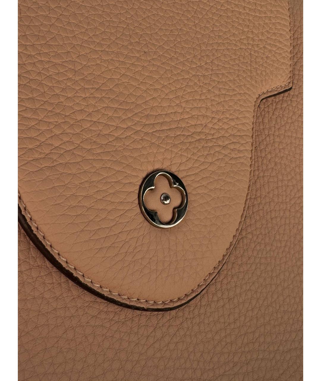 LOUIS VUITTON Розовая кожаная сумка с короткими ручками, фото 6