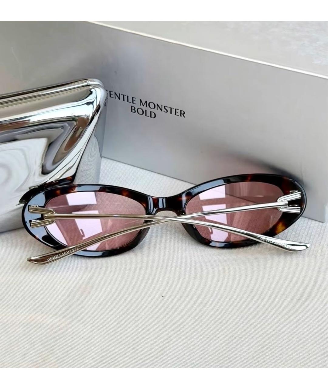 GENTLE MONSTER Серебряные пластиковые солнцезащитные очки, фото 4