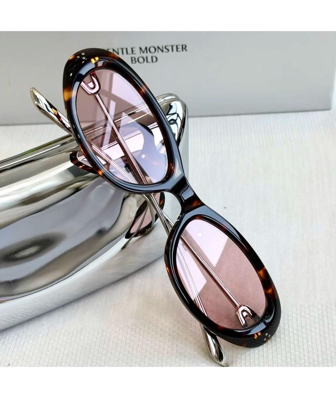 GENTLE MONSTER Серебряные пластиковые солнцезащитные очки, фото 5