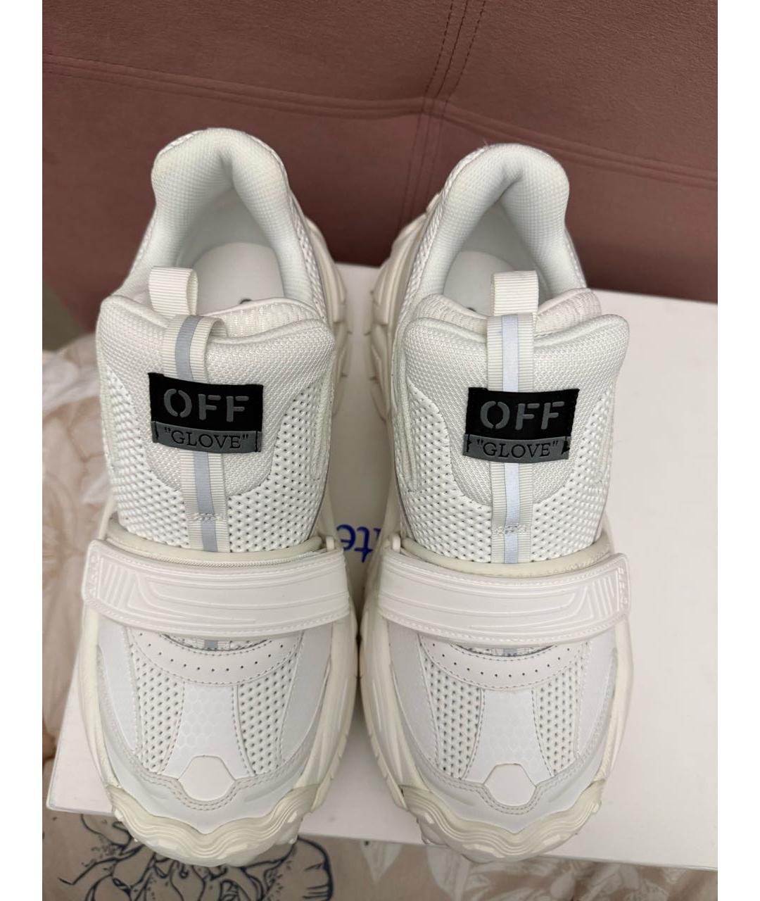 OFF-WHITE Белые низкие кроссовки / кеды, фото 3