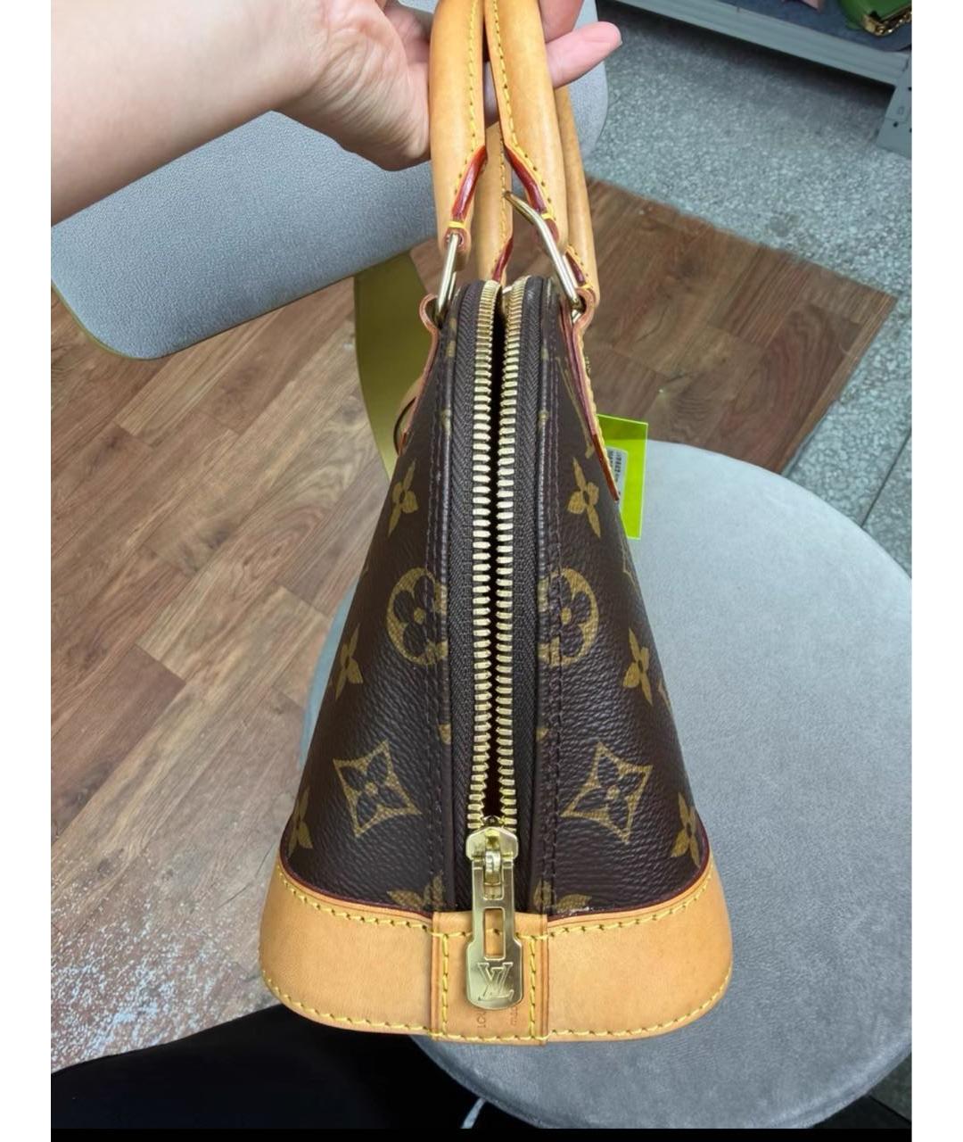 LOUIS VUITTON Коричневая сумка с короткими ручками, фото 4
