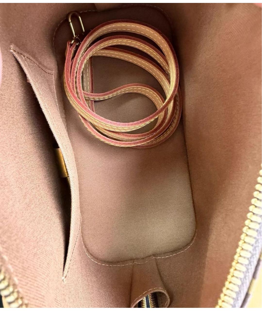LOUIS VUITTON Коричневая сумка с короткими ручками, фото 7