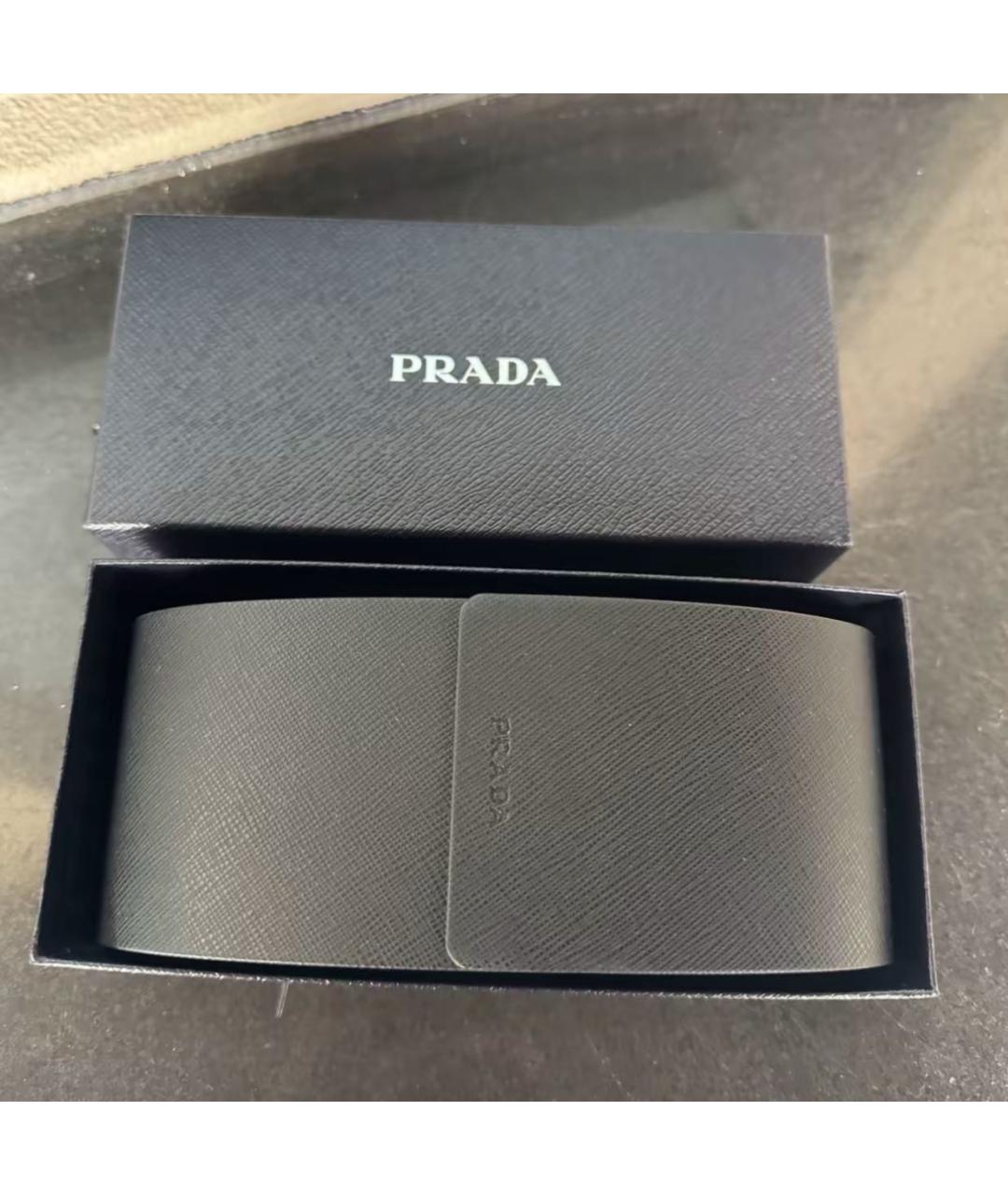 PRADA Черные пластиковые солнцезащитные очки, фото 6