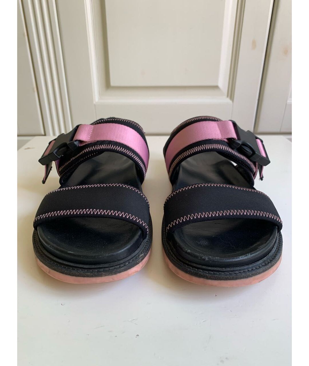 VIC MATIE Розовые кожаные сандалии, фото 3