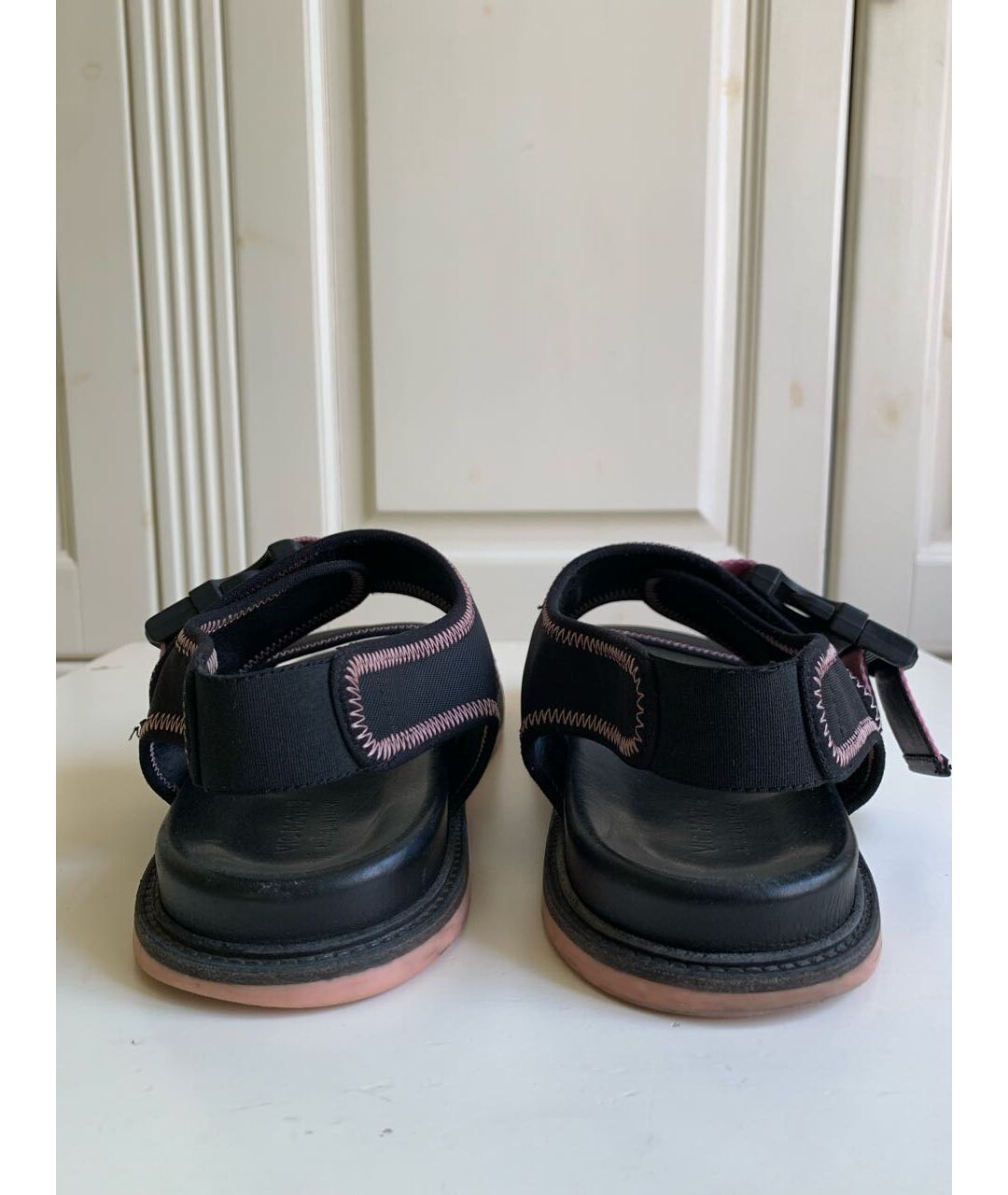 VIC MATIE Розовые кожаные сандалии, фото 4