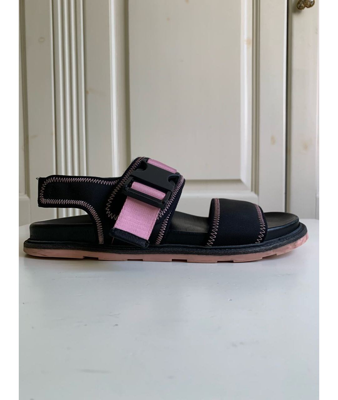 VIC MATIE Розовые кожаные сандалии, фото 8