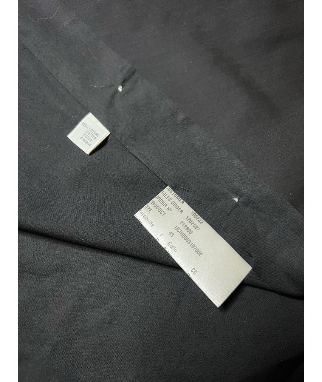 KITON Черная хлопковая кэжуал рубашка, фото 8