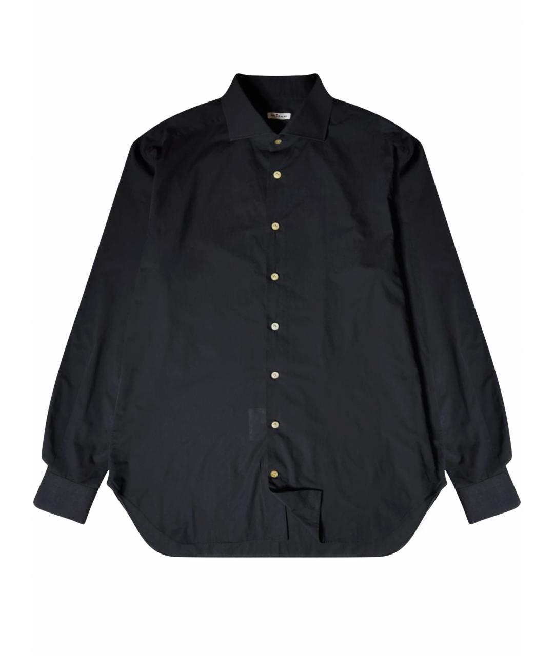 KITON Черная хлопковая кэжуал рубашка, фото 1