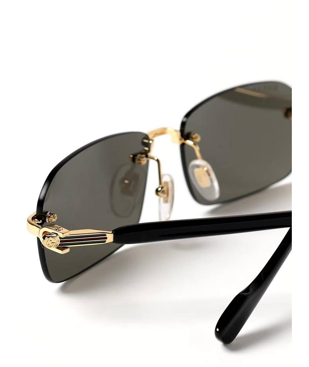 GUCCI Черные пластиковые солнцезащитные очки, фото 3