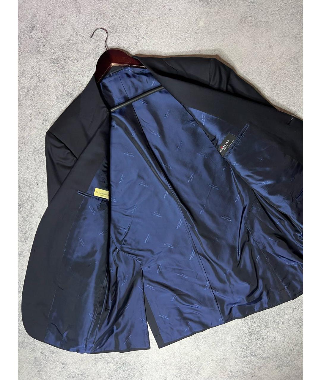KITON Черный классический костюм, фото 5