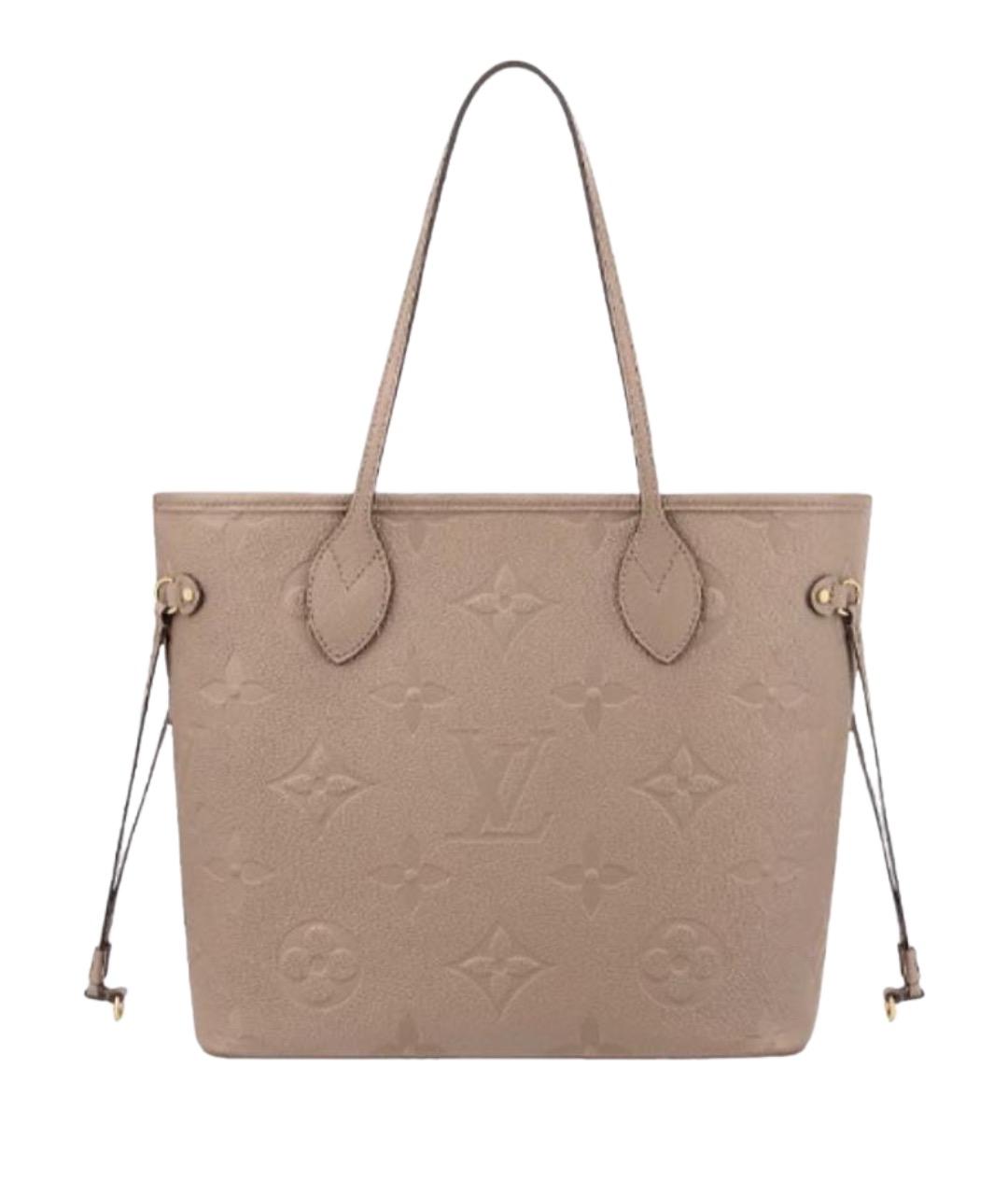 LOUIS VUITTON Бежевая кожаная сумка тоут, фото 1
