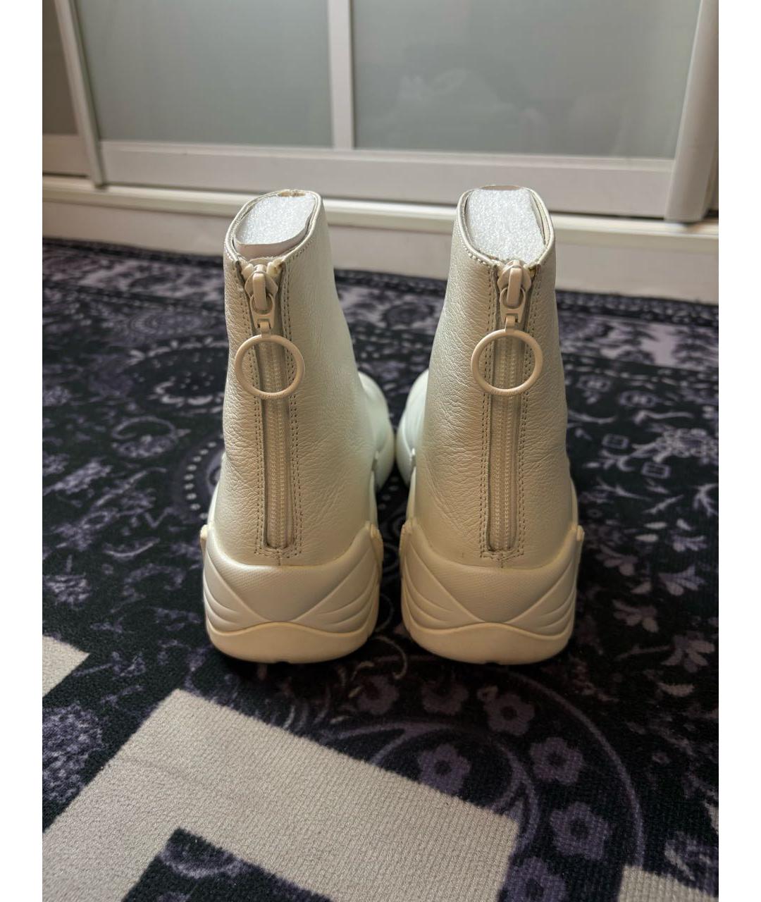 RAF SIMONS Белые кожаные кроссовки, фото 3
